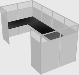 Cabine en u