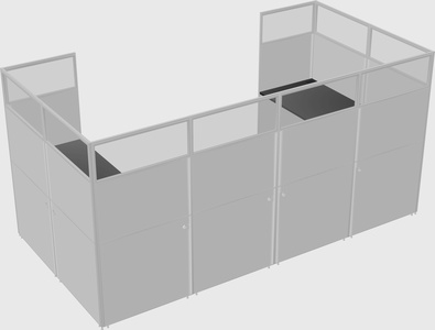 Cabine en u