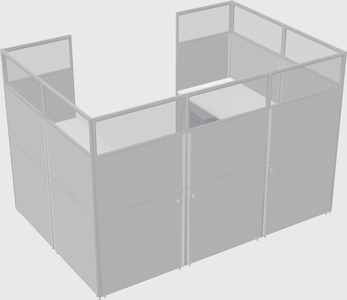 Cabine en u