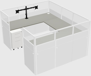 Cabine en u