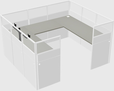 Cabine en u