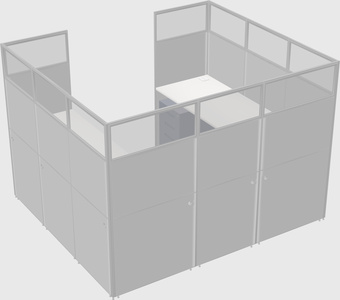 Cabine en u