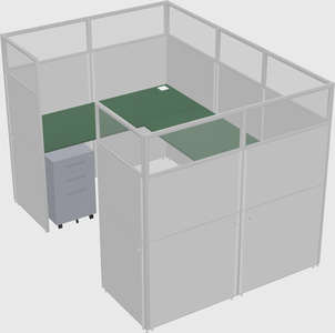 Cabine en u