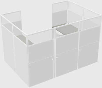 Cabine en u