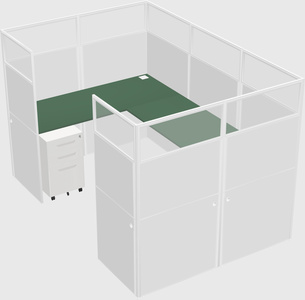 Cabine en u
