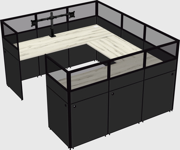 Cabine en u