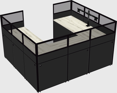 Cabine en u