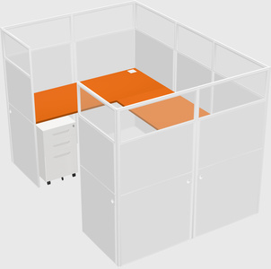 Cabine en u