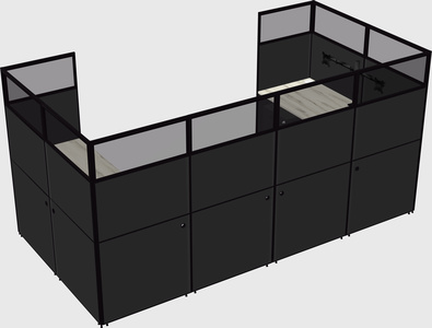 Cabine en u