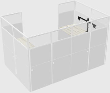 Cabine en u