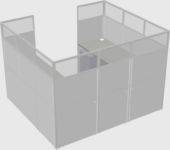 Cabine en u