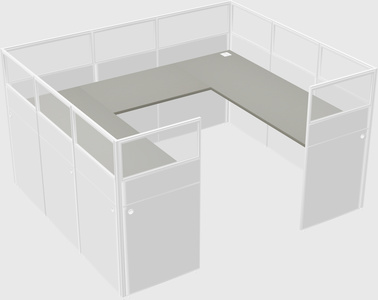 Cabine en u