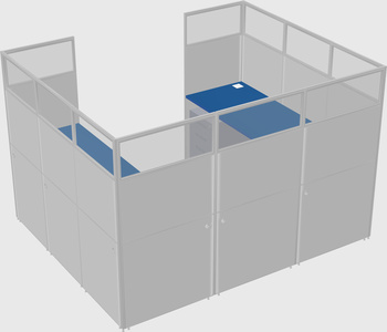 Cabine en u