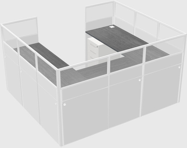 Cabine en u