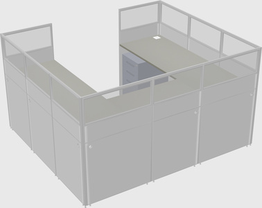 Cabine en u