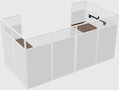 Cabine en u