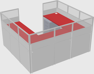 Cabine en u