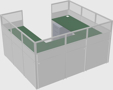 Cabine en u