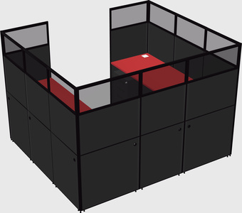 Cabine en u