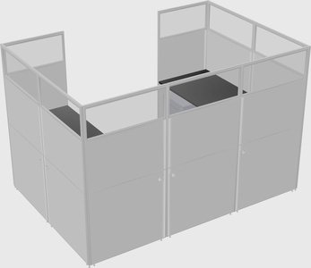 Cabine en u