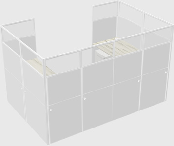 Cabine en u
