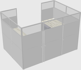 Cabine en u