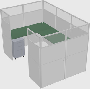 Cabine en u