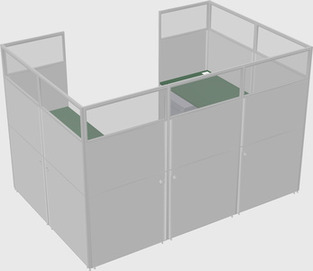Cabine en u