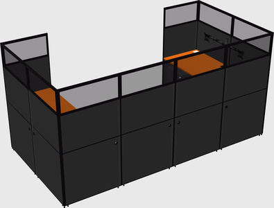 Cabine en u