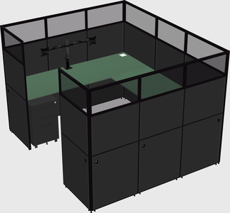 Cabine en u