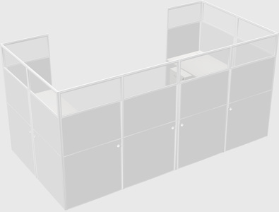 Cabine en u