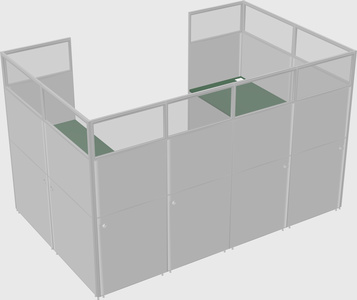 Cabine en u