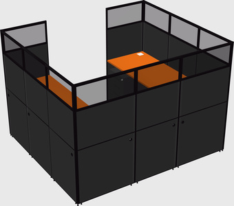 Cabine en u