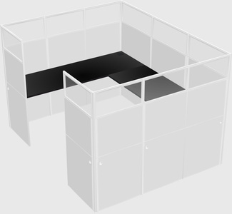 Cabine en u