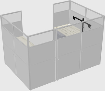 Cabine en u