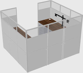 Cabine en u