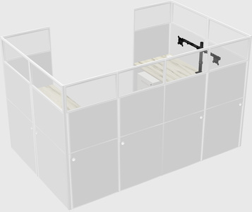 Cabine en u