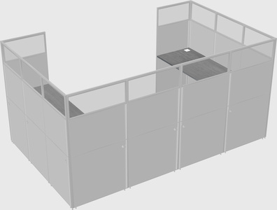 Cabine en u