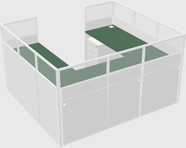 Cabine en u
