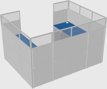 Cabine en u