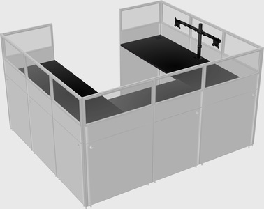 Cabine en u
