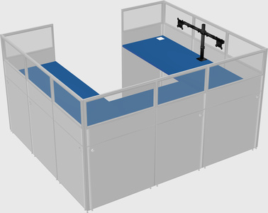 Cabine en u
