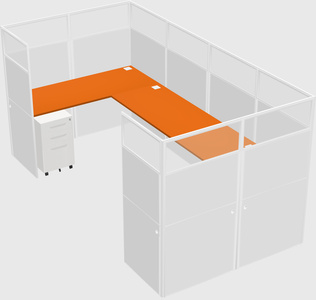 Cabine en u