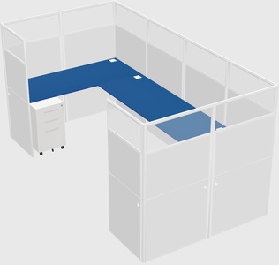 Cabine en u