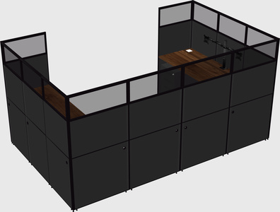 Cabine en u