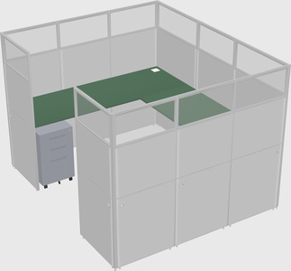 Cabine en u