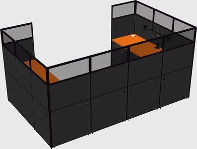 Cabine en u