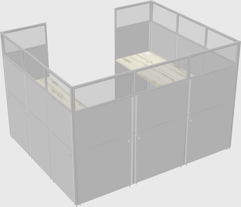 Cabine en u