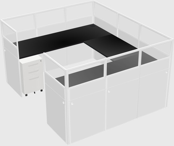 Cabine en u