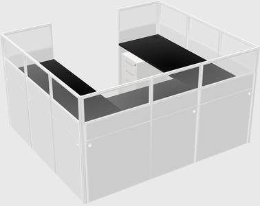 Cabine en u